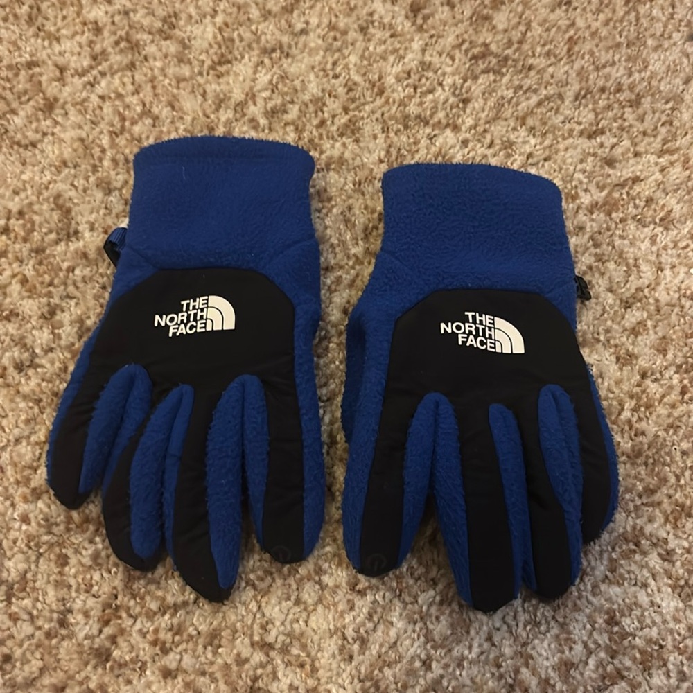 The North Face kids fleece gloves. Size S i think the model is Denali